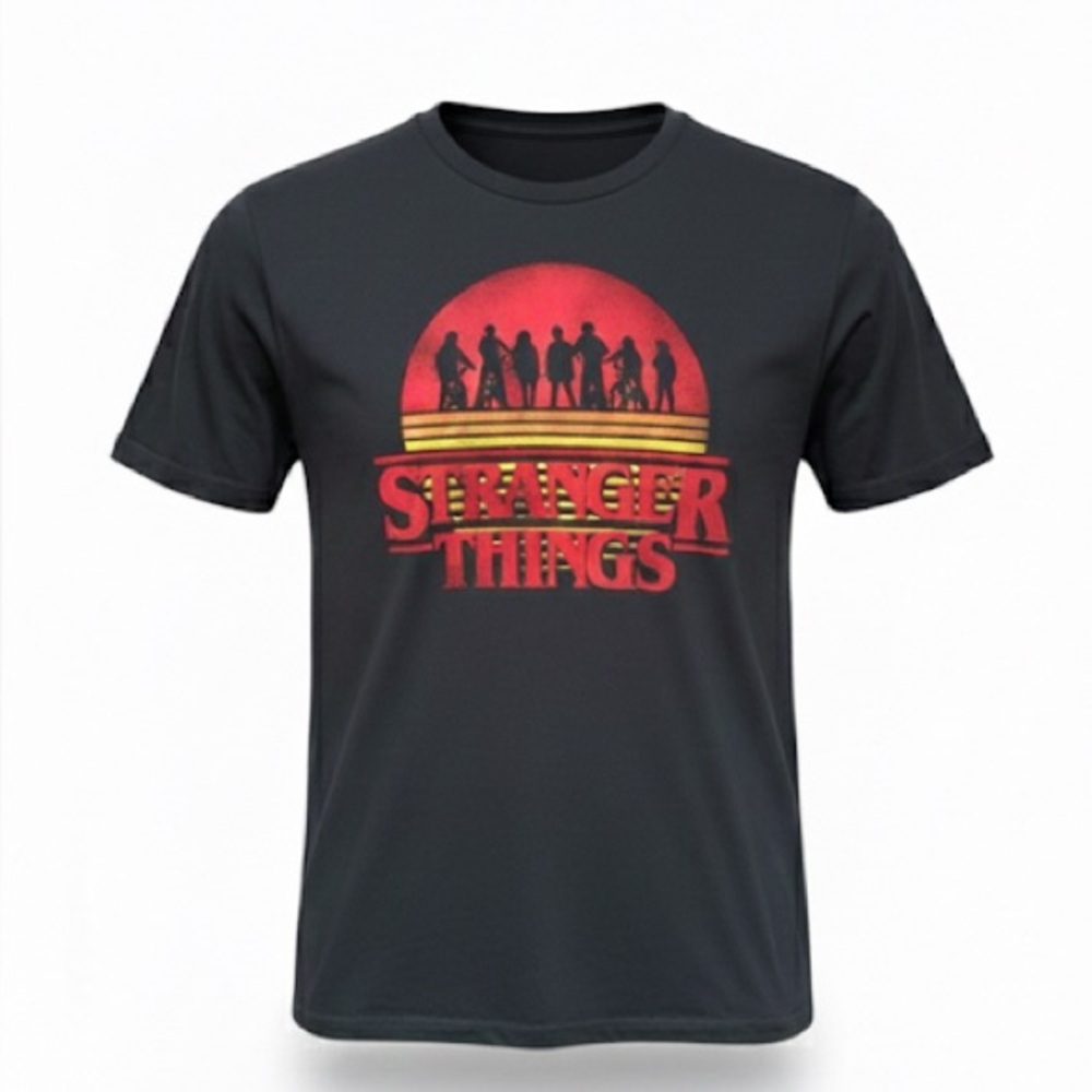 Old Navy Men’s Stranger Things Season 3 Printed Gray T-Shirt Size Xlarge
